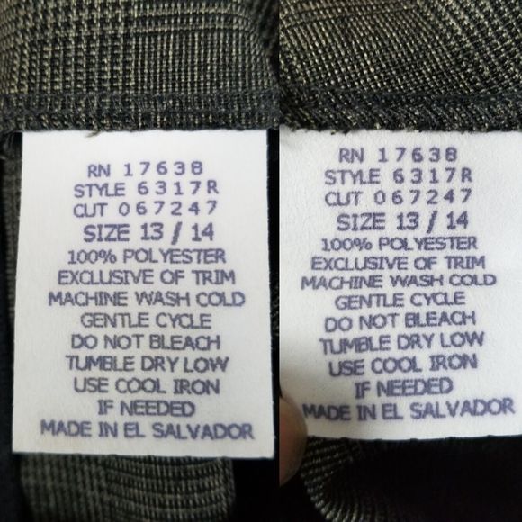 Vintage 90s Y2K Micro Houndstooth Brown Grey Tank Skirt Coord Set Sz 13/14 JRs - Picture 14 of 14